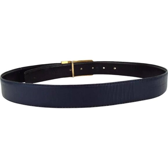 193145AQ (S1) Celine Belt Sulky Buckle Black Leather main image 4